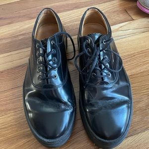 Gant black patent shoes